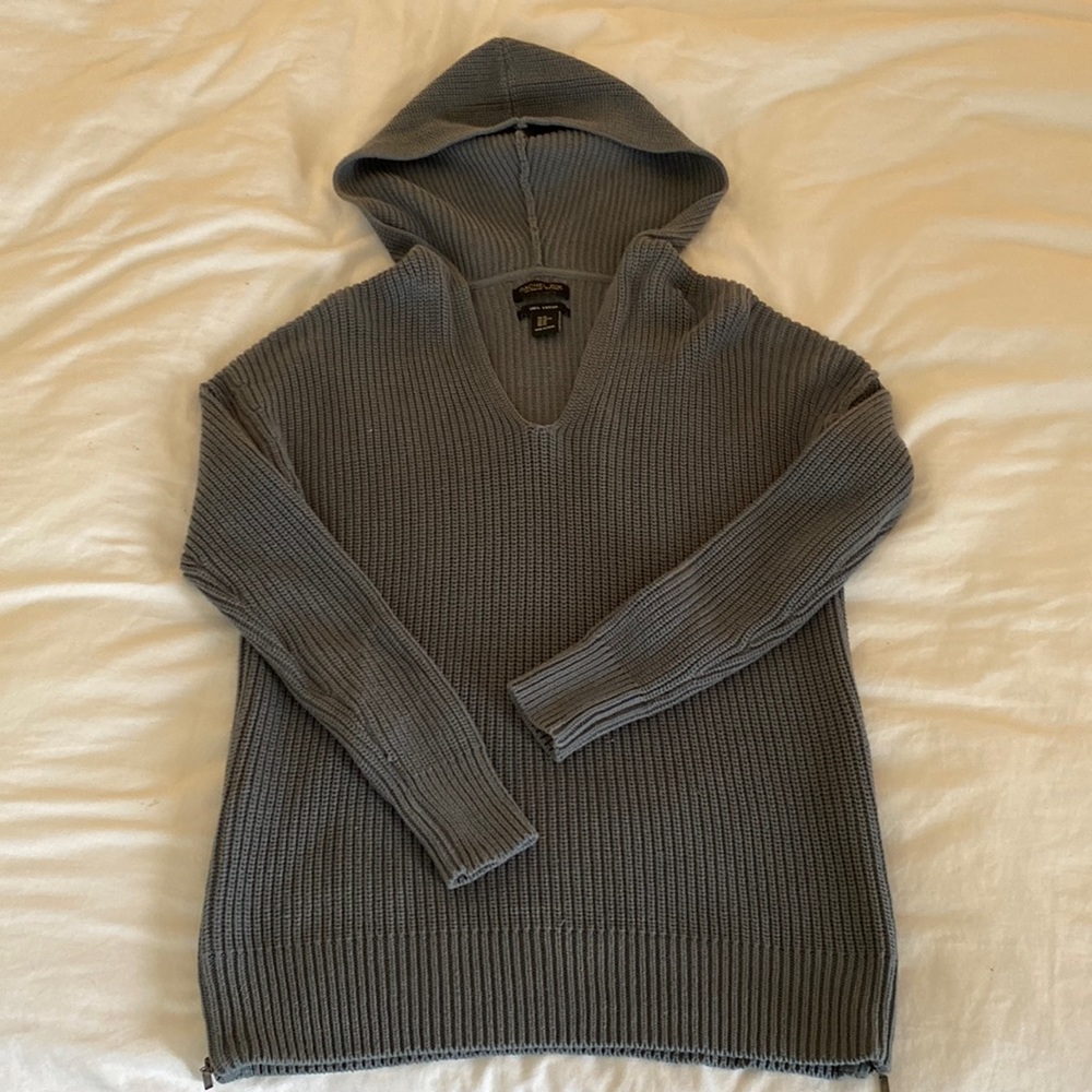 Rachel Zoe oversized Knit sweater with hood